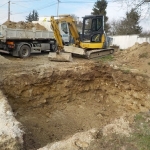 Filtre à sable non drainé 25M² - Pendant les travaux